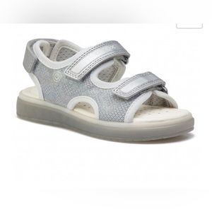 Geox Respira light up silver sandals size 10.5